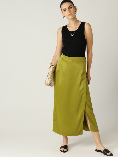 

MANGO Women Black Striped Fitted Top