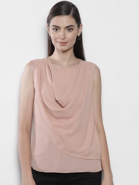 

DOROTHY PERKINS Women Dusty Pink Solid Layered Top