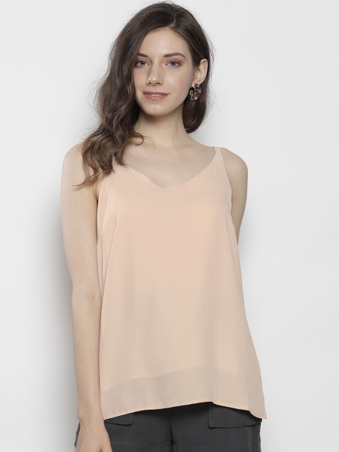 

DOROTHY PERKINS Women Beige Solid A-Line Top