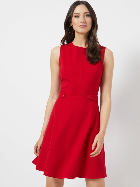 

DOROTHY PERKINS Women Red Fit and Flare Dress