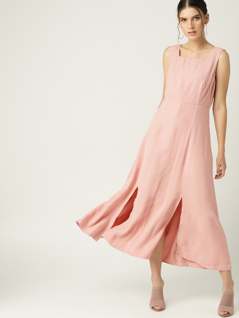 

MANGO Women Dusty Pink A-Line Dress
