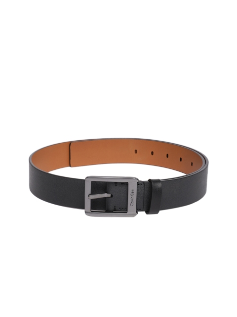 

Calvin Klein Jeans Men Black Solid Leather Belt