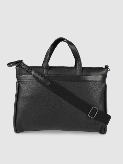 

Calvin Klein Jeans Men Black Textured Laptop Bag