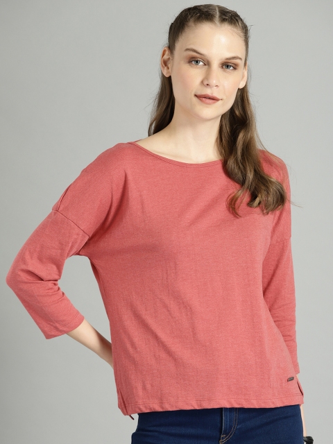 

Roadster Women Rust Red Solid Top