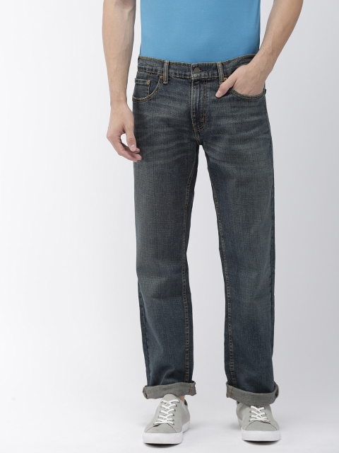 

Denizen From Levis Men Blue 285 Relaxed Fit Mid-Rise Clean Look Stretchable Jeans