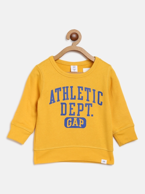 

GAP Boys Graphic Crew Sweatshirt, Mustard