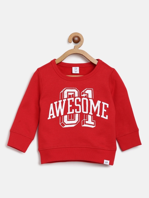 

GAP Boys Graphic Crew Sweatshirt, Red