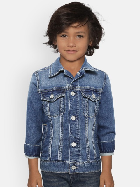 

GAP Boy's Icon Supersoft Denim Jacket, Navy blue