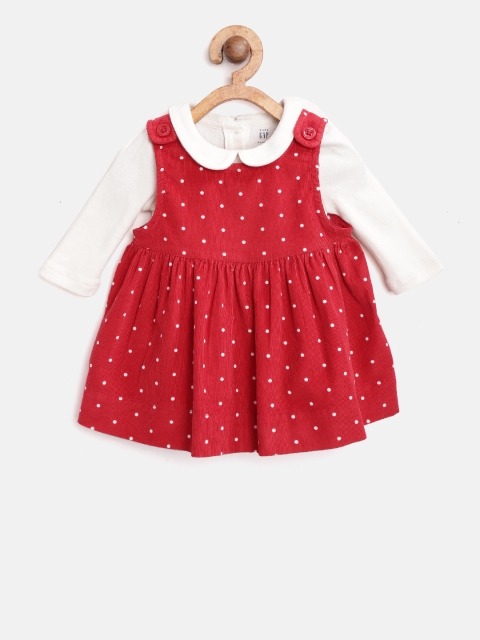 

GAP Baby Girl's Dot Two-Piece Set, Red