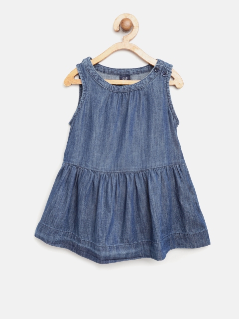 

GAP Girl's Shift Dress, Navy blue