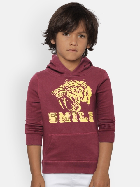 

GAP Boys Logo Hoodie Sweatshirt, Burgundy
