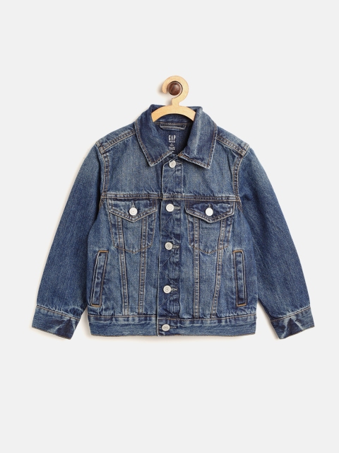 

GAP Boy's Soft Wear Icon Denim Jacket, Blue