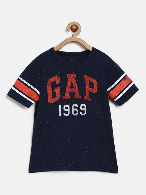 

GAP Boys Logo Short Sleeve T-Shirt, Navy blue