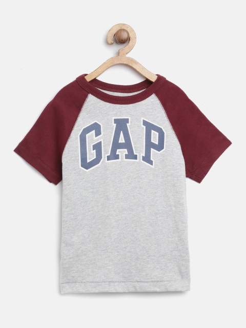 

GAP Boys Raglan Short Sleeve T-shirt, Grey melange