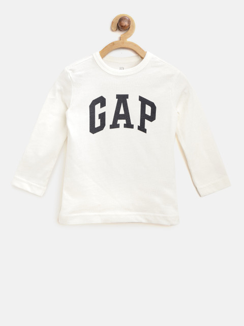 

GAP Boys Logo Long Sleeves T-shirt, White
