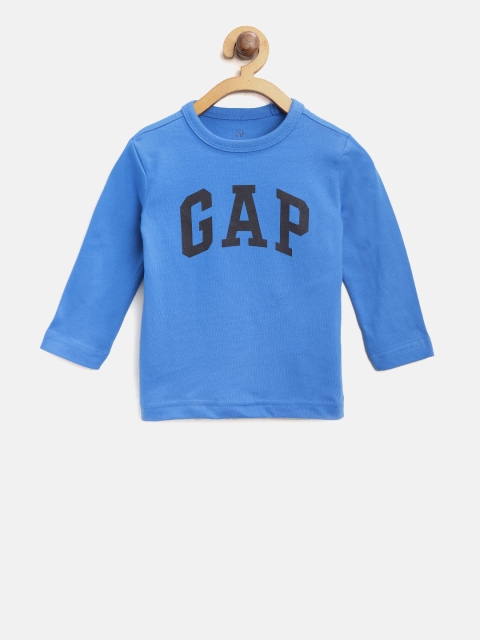 

GAP Boys Logo Long Sleeves T-shirt, Blue