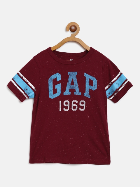 

GAP Boys Logo Short Sleeve Tshirt, Maroon