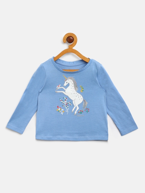 

GAP Girls Graphic Long Sleeve T-Shirt, Blue