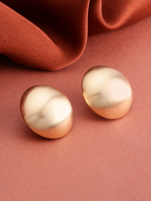 

Jewels Galaxy Gold-Plated Circular Drop Earrings