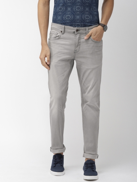 

Indian Terrain Men Grey Brooklyn Slim Fit Mid-Rise Clean Look Stretchable Jeans