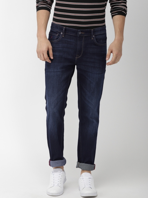 

Indian Terrain Men Navy Blue Brooklyn Slim Fit Mid-Rise Clean Look Stretchable Jeans