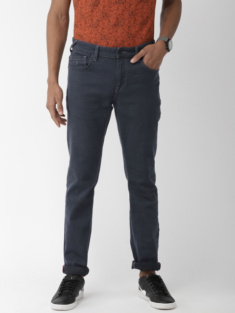 

Indian Terrain Men Grey Regular Fit Mid-Rise Clean Look Stretchable Jeans