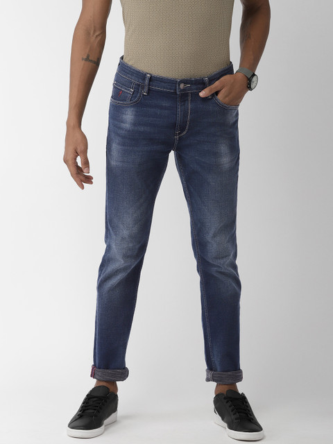 

Indian Terrain Men Blue Brooklyn Slim Fit Low-Rise Clean Look Stretchable Jeans
