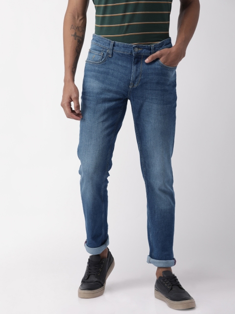 

Indian Terrain Men Blue Brooklyn Slim Fit Mid-Rise Clean Look Stretchable Jeans