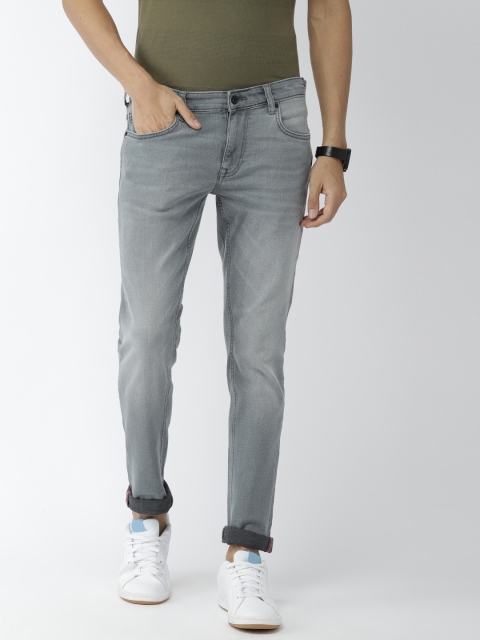 

Indian Terrain Men Grey Kruger Skinny Fit Low-Rise Clean Look Stretchable Jeans