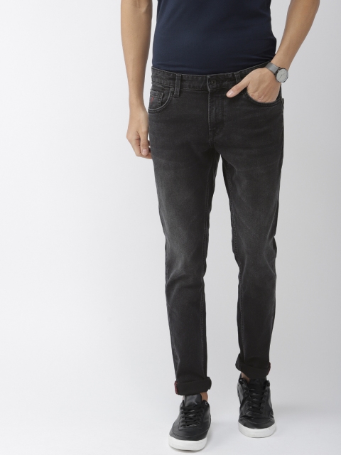 

Indian Terrain Men Black Kruger Skinny Fit Mid-Rise Clean Look Stretchable Jeans