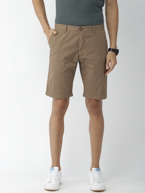 

Indian Terrain Men Brown Printed Regular Fit Chino Shorts