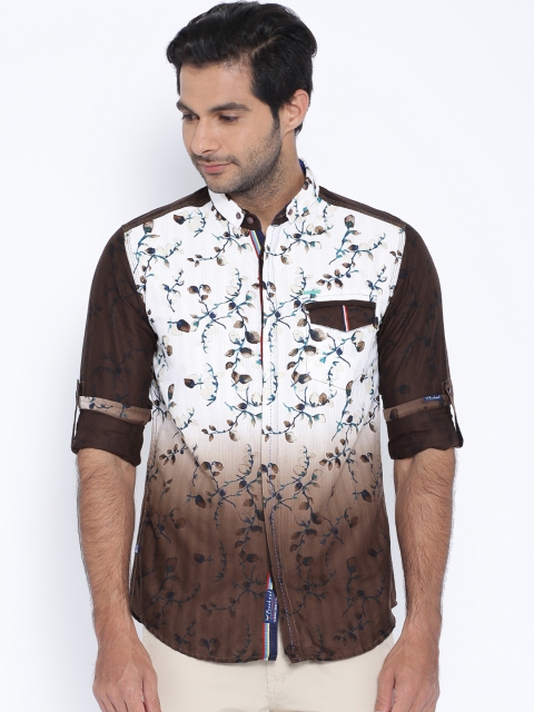 

Freehand Brown & White Printed Casual Shirt