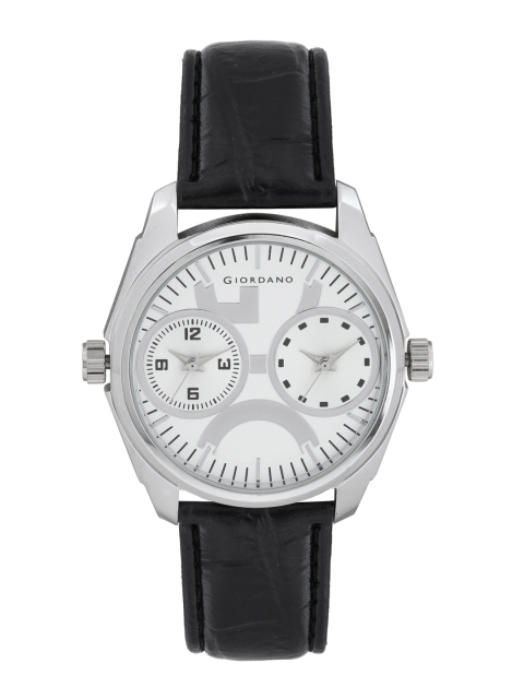 

GIORDANO Men Silver-Toned Dual Dial Watch P10720