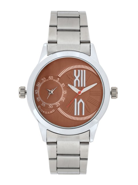 

GIORDANO Men Brown Dual Dial Watch P12403