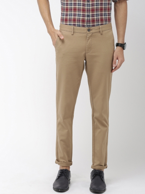 

Indian Terrain Men Khaki Brooklyn Regular Fit Solid Chinos