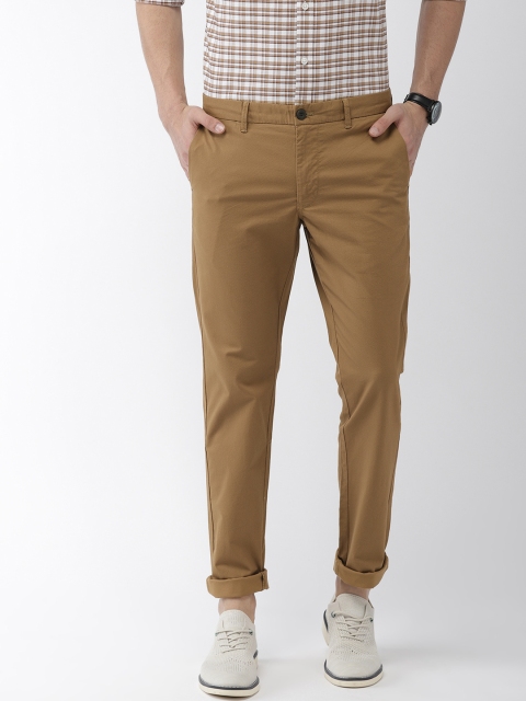 

Indian Terrain Men Brown Brooklyn Slim Fit Printed Chinos