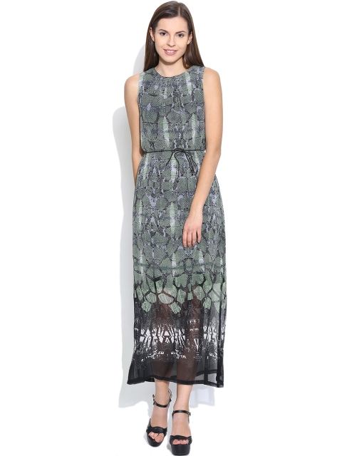 

Vero Moda Green & Black Printed Maxi Dress