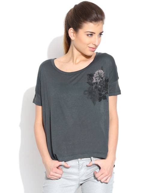 

Vero Moda Grey Printed Top