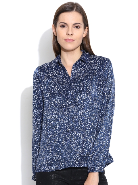 

Vero Moda Navy Printed Shirt, Navy blue