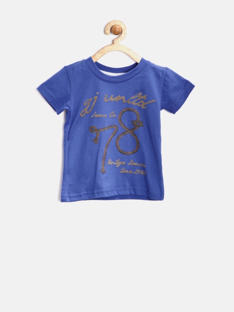 

GJ Unltd Jeans by Gini & Jony Boys Blue Printed T-shirt