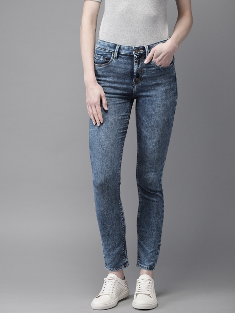 

Moda Rapido Women Blue Skinny Fit High-Rise Clean Look Stretchable Jeans