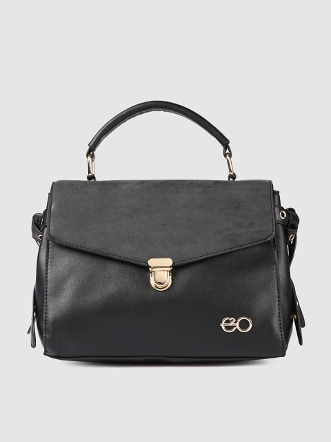 

E2O Black Solid Satchel