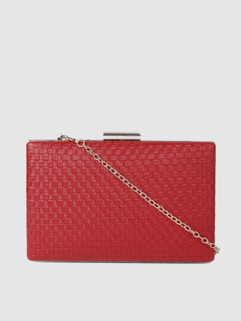 

E2O Red Textured Clutch