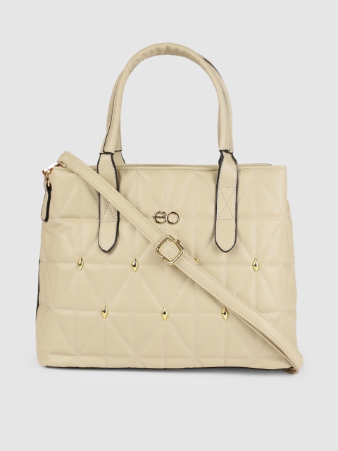 

E2O Beige Embellished Handheld Bag