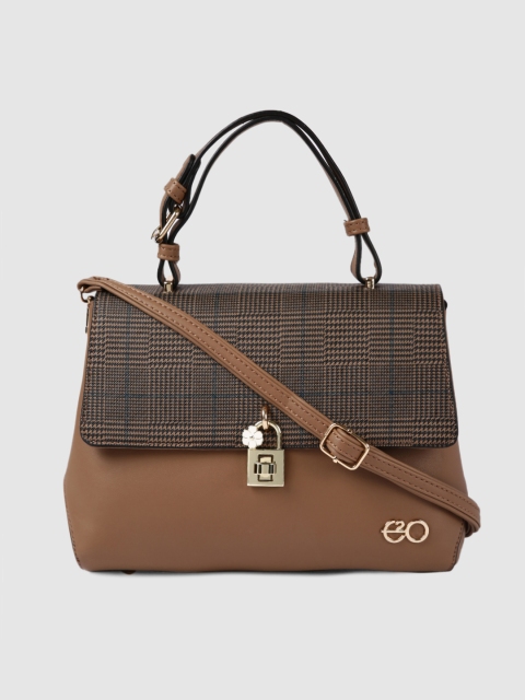

E2O Brown Printed Satchel