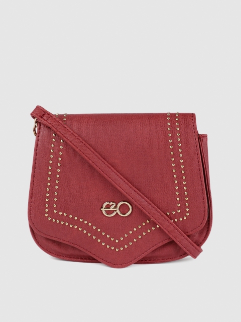 

E2O Red Solid Sling Bag