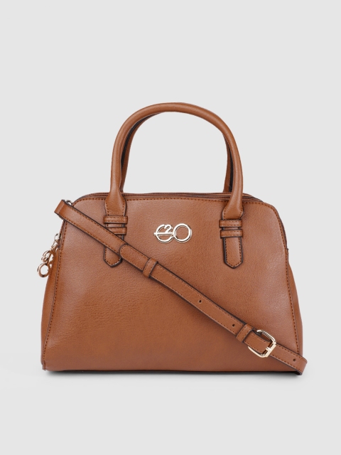 

E2O Tan Brown Solid Handheld Bag