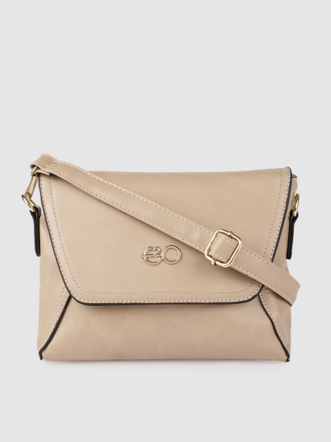 

E2O Beige Solid Sling Bag