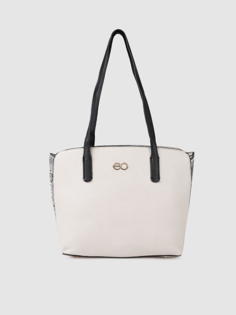 

E2O Beige Solid Shoulder Bag