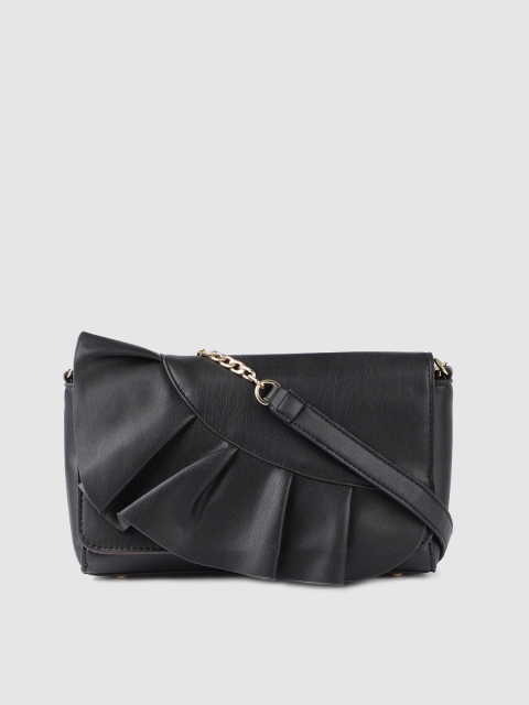 

E2O Black Solid Sling Bag